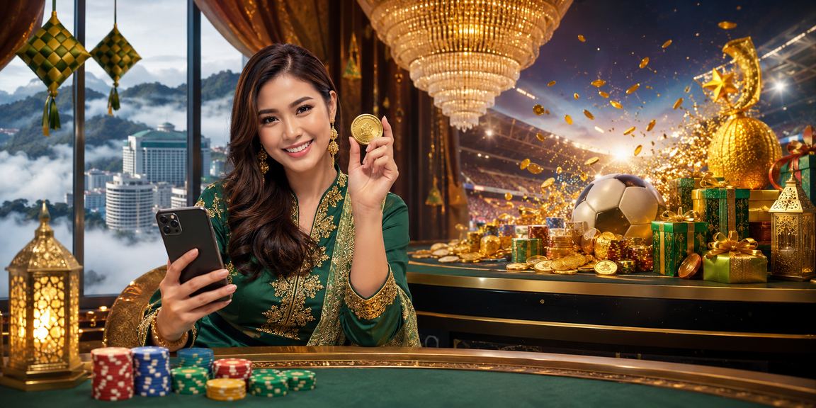 Tempat pertaruhan sukan yang meriah di Genting Highlands pada musim perayaan Hari Raya